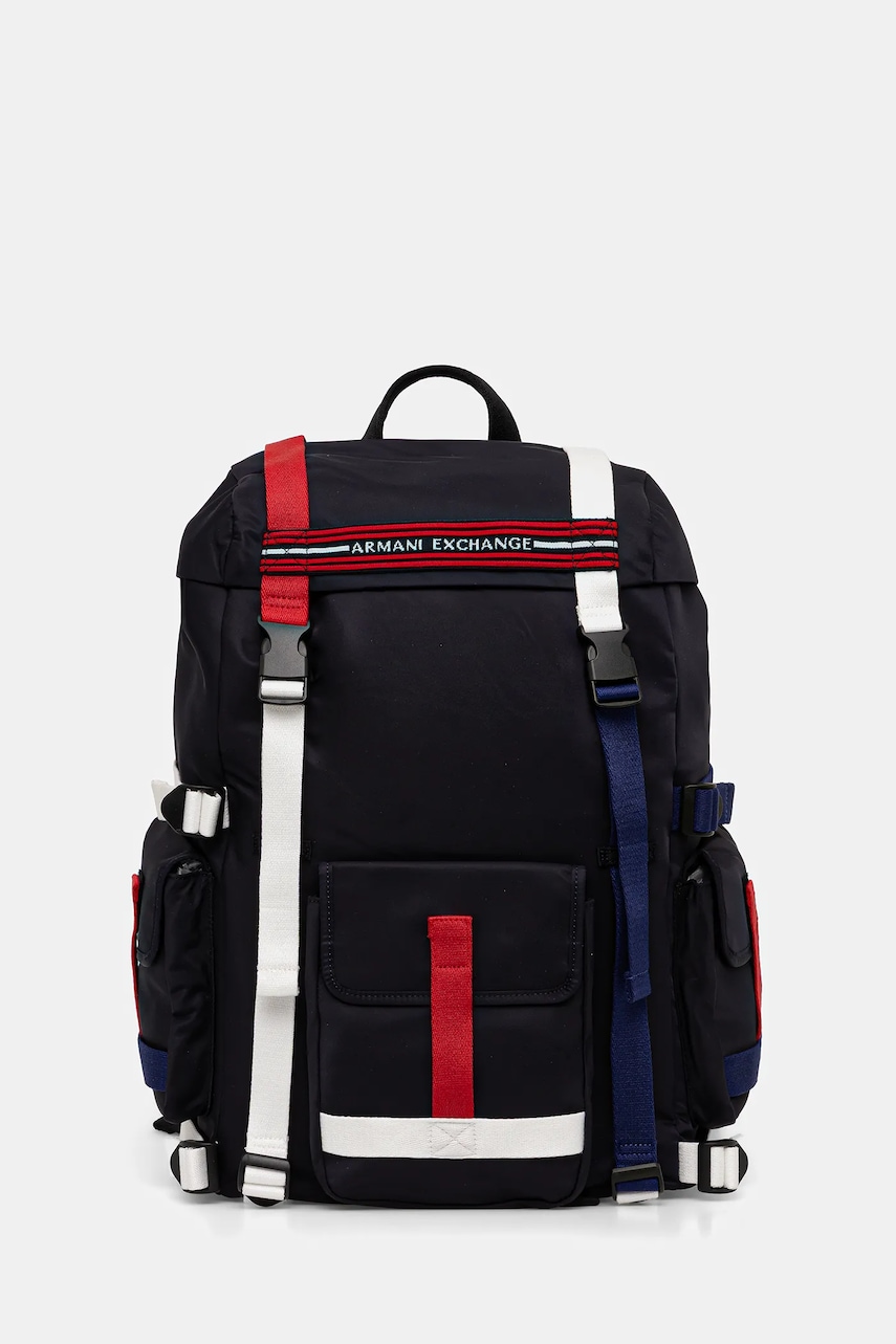 Armani Exchange rucsac culoarea bleumarin, mare, uni, XM001647 AF17307