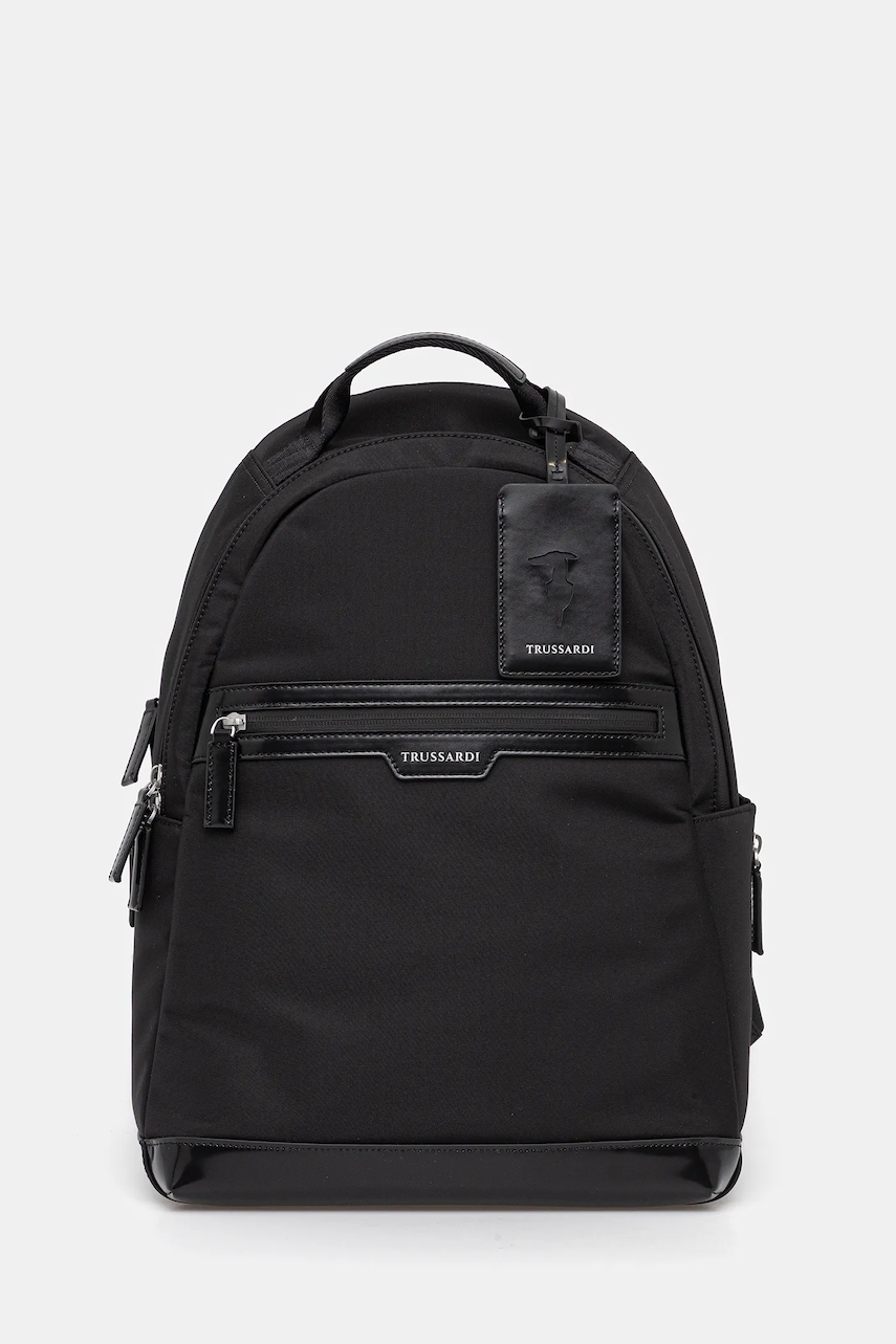 Trussardi rucsac culoarea negru, mare, uni, Z591E005968N