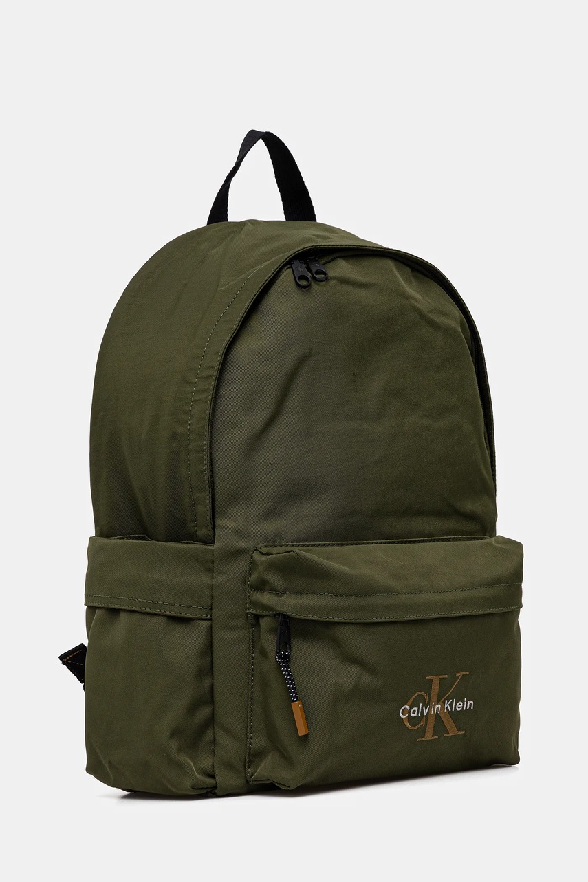 Рюкзак Calvin Klein цвет зелёный большой однотонный LV04D3114G