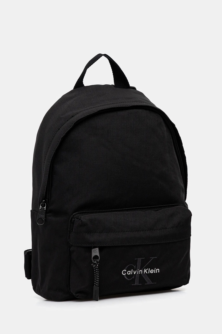 Рюкзак Calvin Klein цвет чёрный маленький с аппликацией LV04D3257G