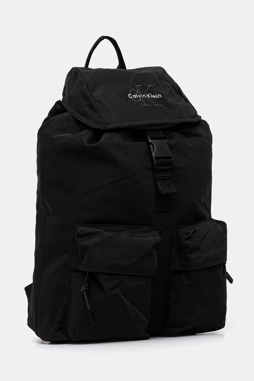 Рюкзак Calvin Klein цвет чёрный большой однотонный LV04D3270G
