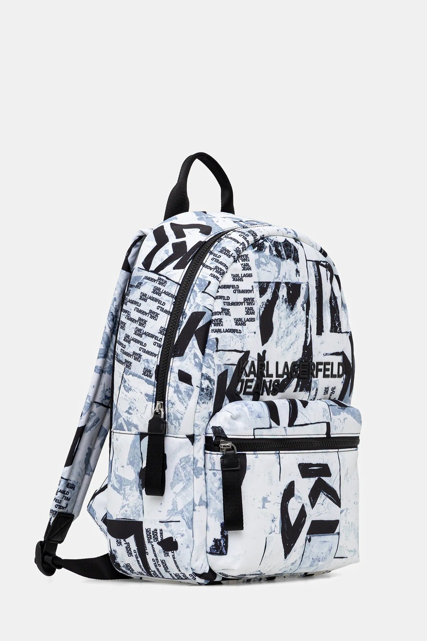 Рюкзак Karl Lagerfeld Jeans цвет белый большой узор A4M30223