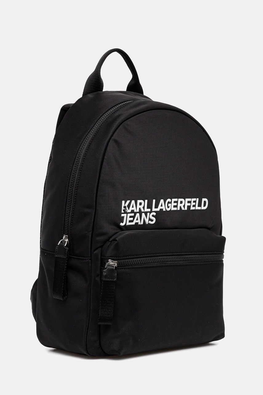Рюкзак Karl Lagerfeld Jeans цвет чёрный большой с аппликацией A3M30353
