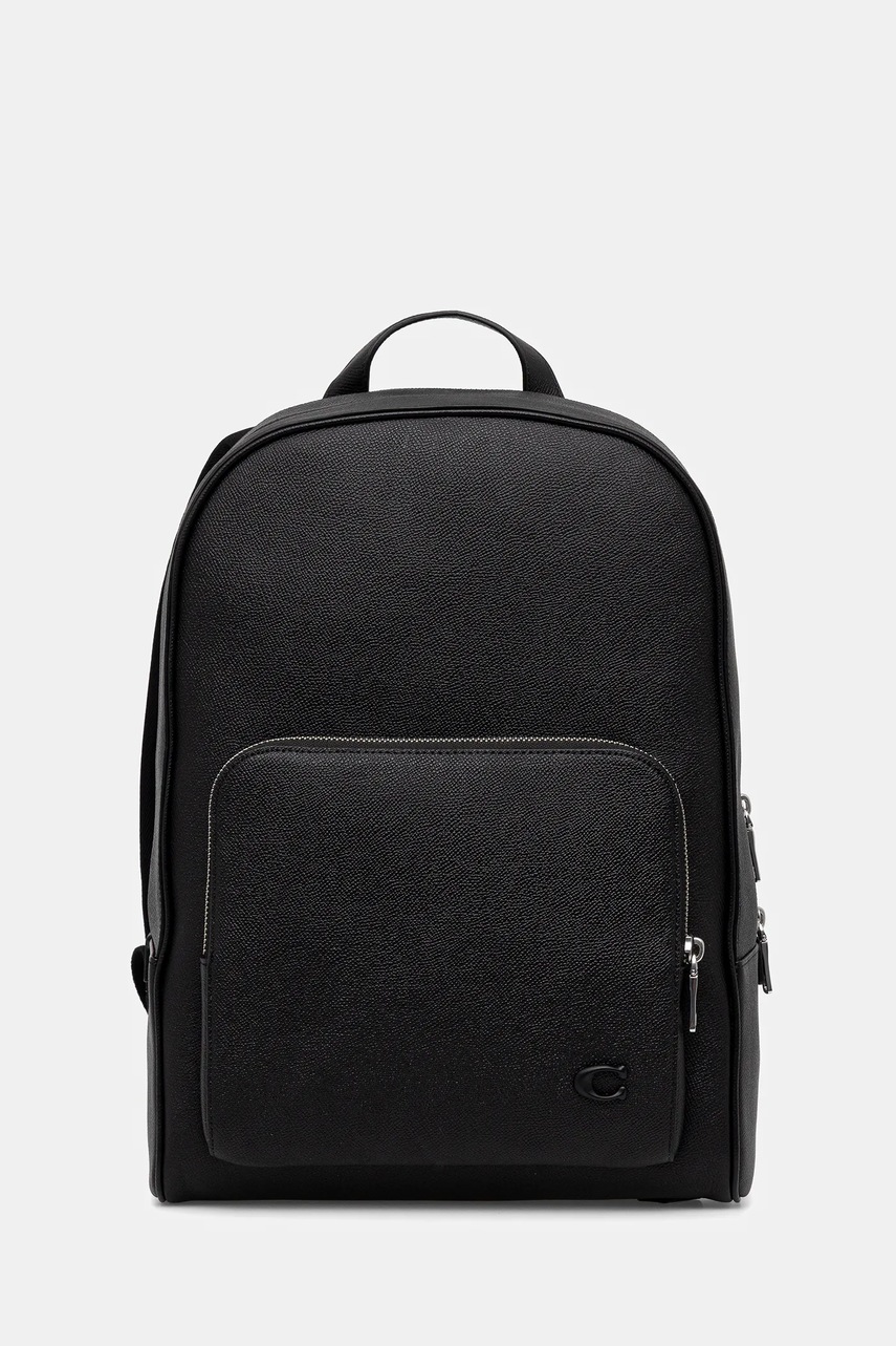 Coach ghiozdan de piele Wade culoarea negru, mare, uni, CCB91