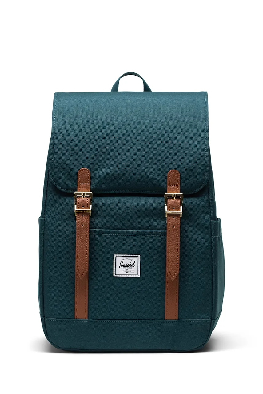 Herschel rucsac Retreat™ Small 17 L culoarea verde, mare, neted, 11400-06551-OS