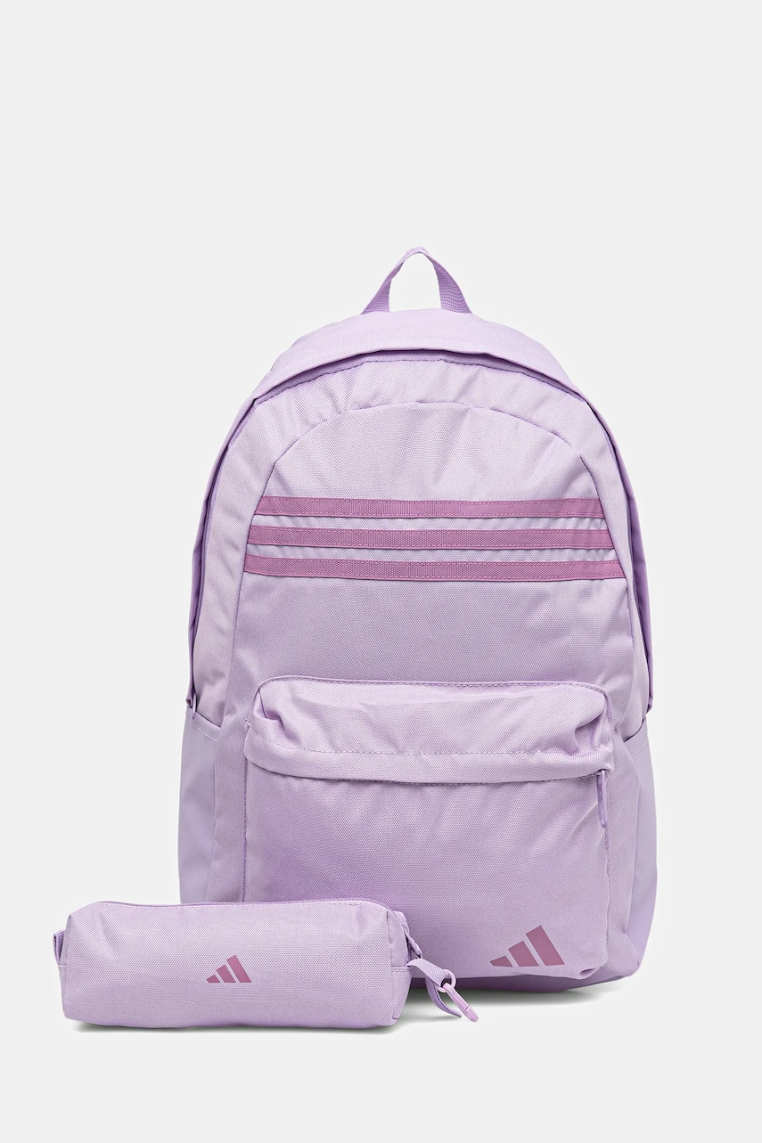 adidas rucsac Classics culoarea violet, mare, cu imprimeu, JZ3322