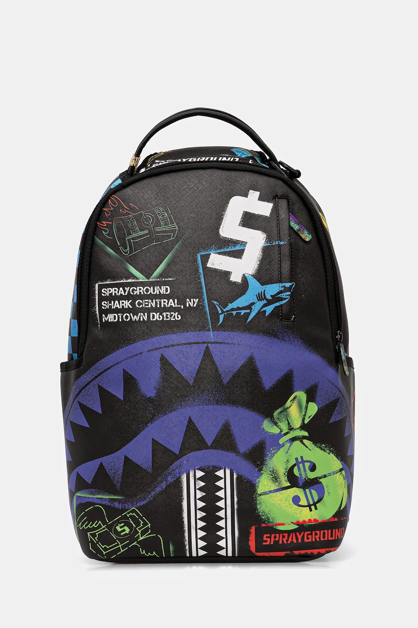 Sprayground rucsac culoarea gri, mare, cu model, 910B7620NSZ