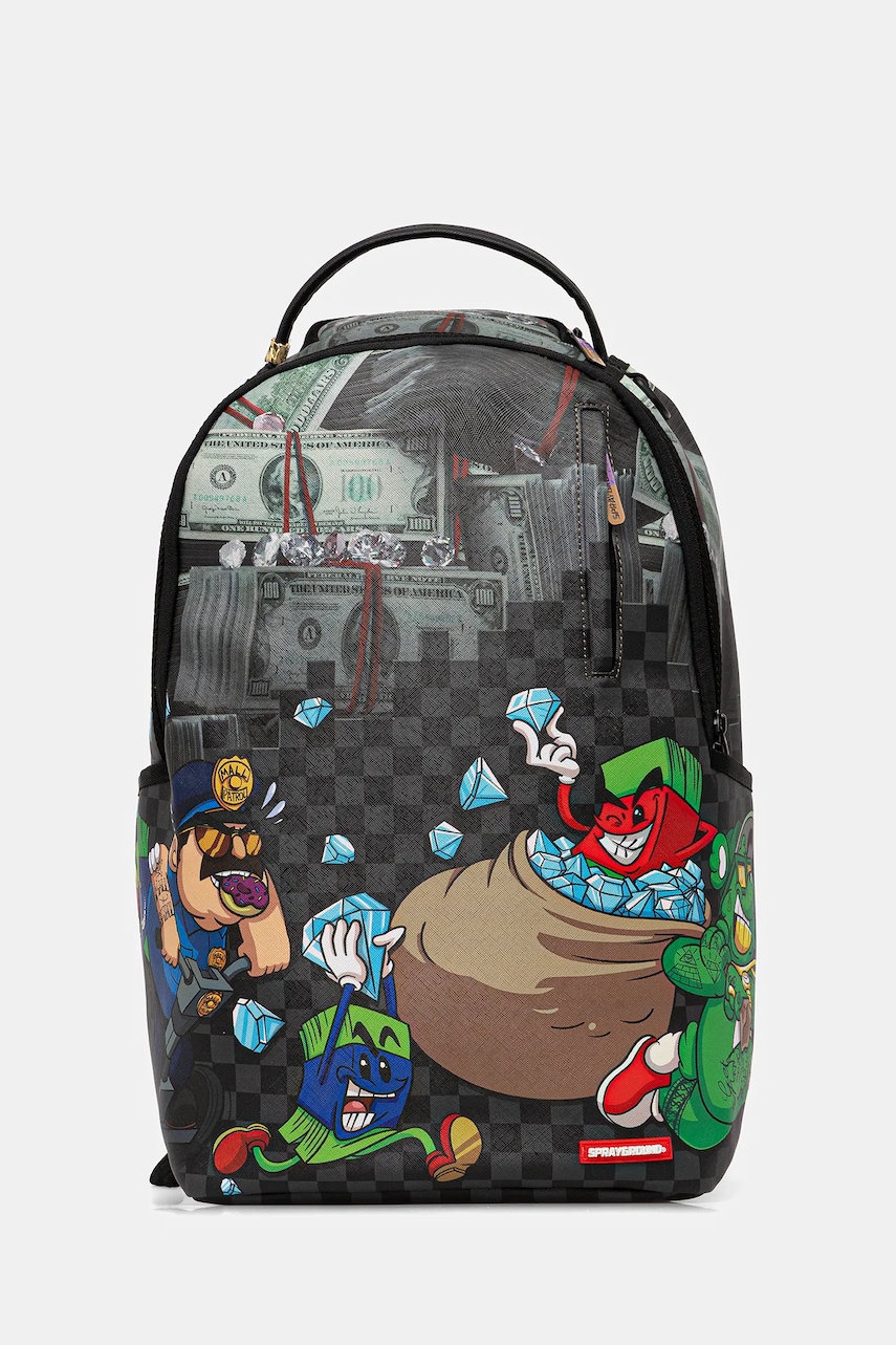 Sprayground rucsac culoarea gri, mare, cu model, 910B7534NSZ