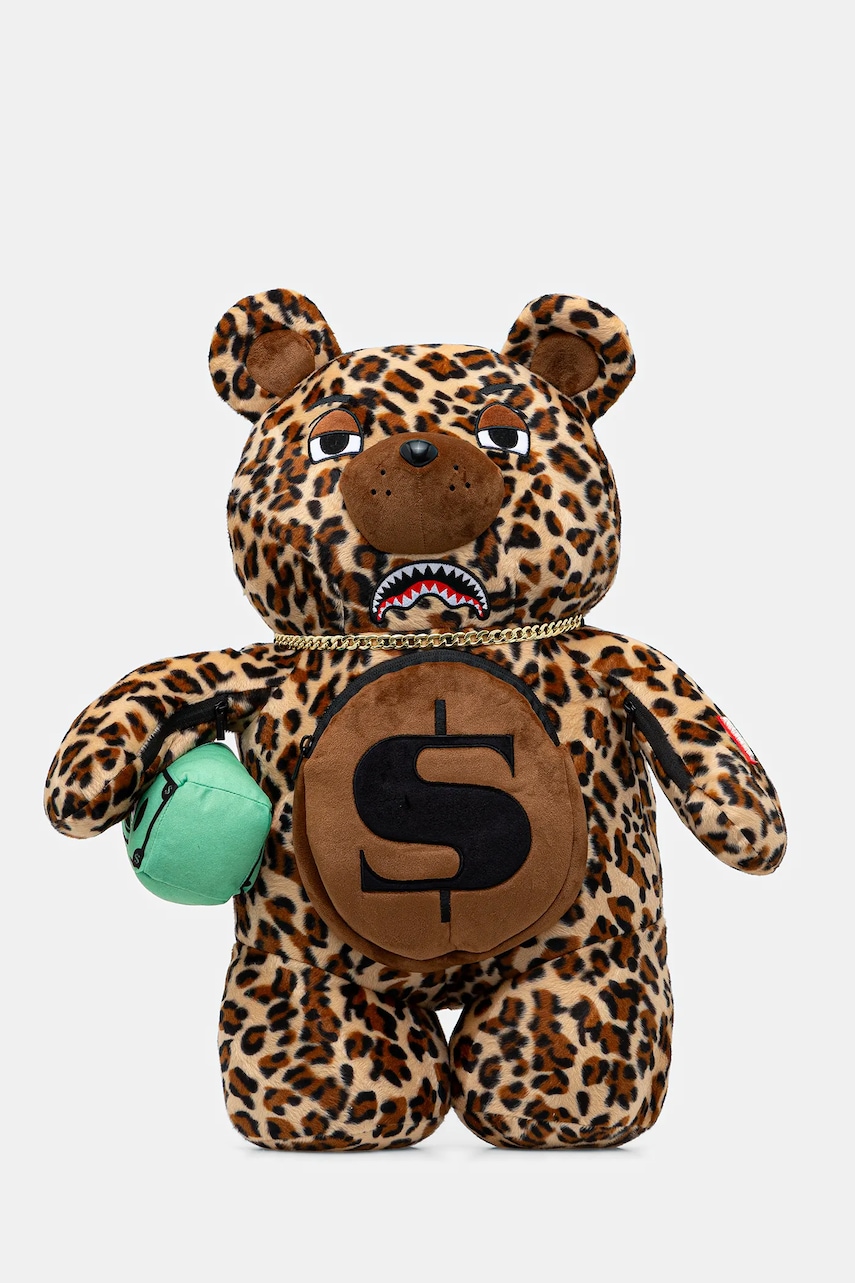 Sprayground rucsac culoarea maro, mic, cu model, 910B7282NSZ