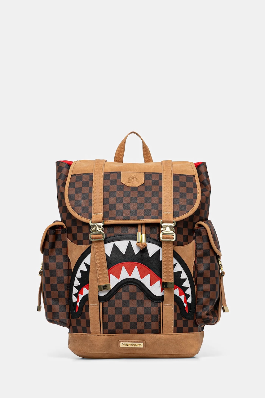 Sprayground rucsac culoarea maro, mare, cu model, 910B7990NSZ
