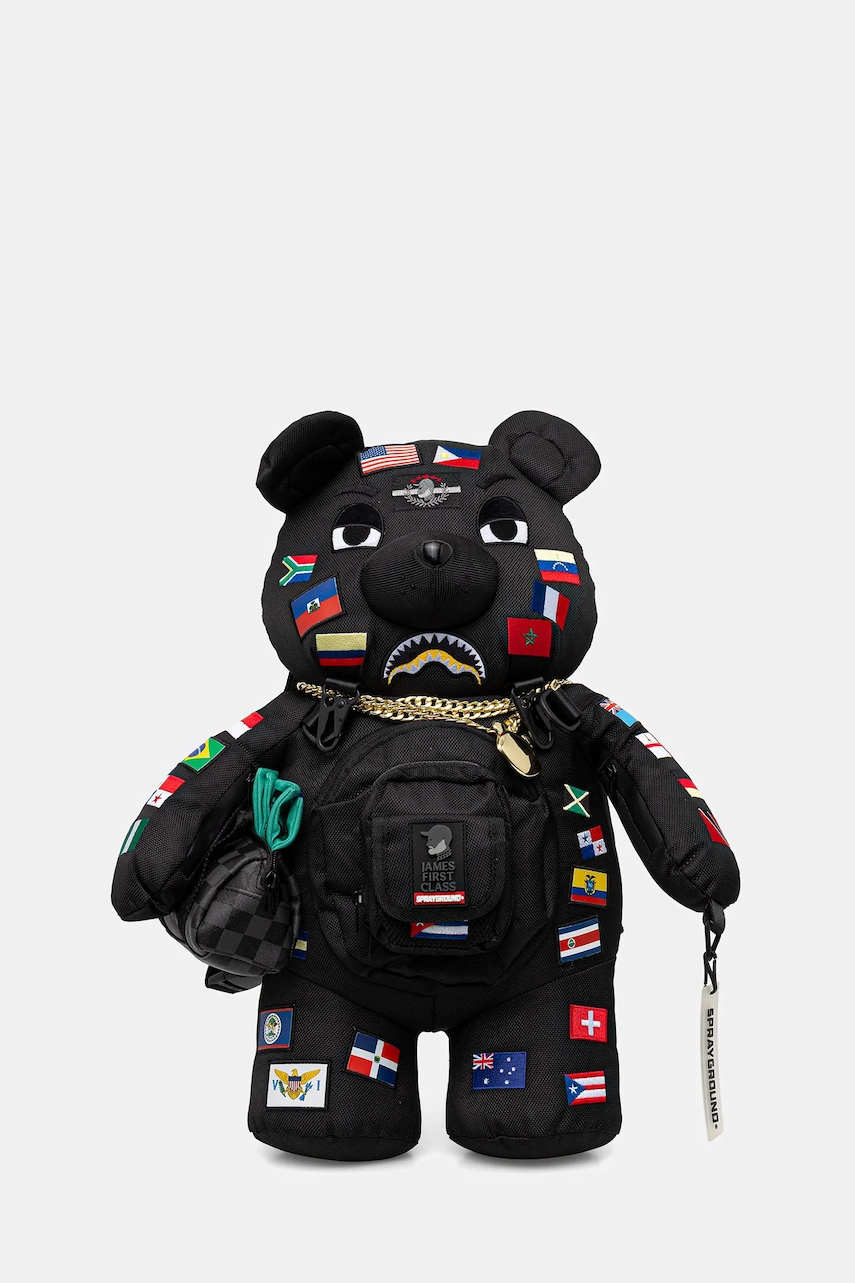 Sprayground rucsac culoarea negru, mic, cu imprimeu, 910B7742NSZ