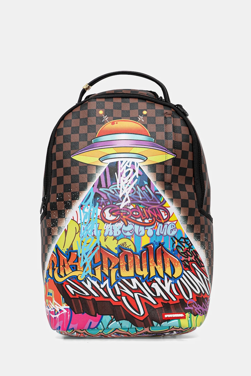 Sprayground rucsac culoarea maro, mare, cu imprimeu, 910B6442NSZ