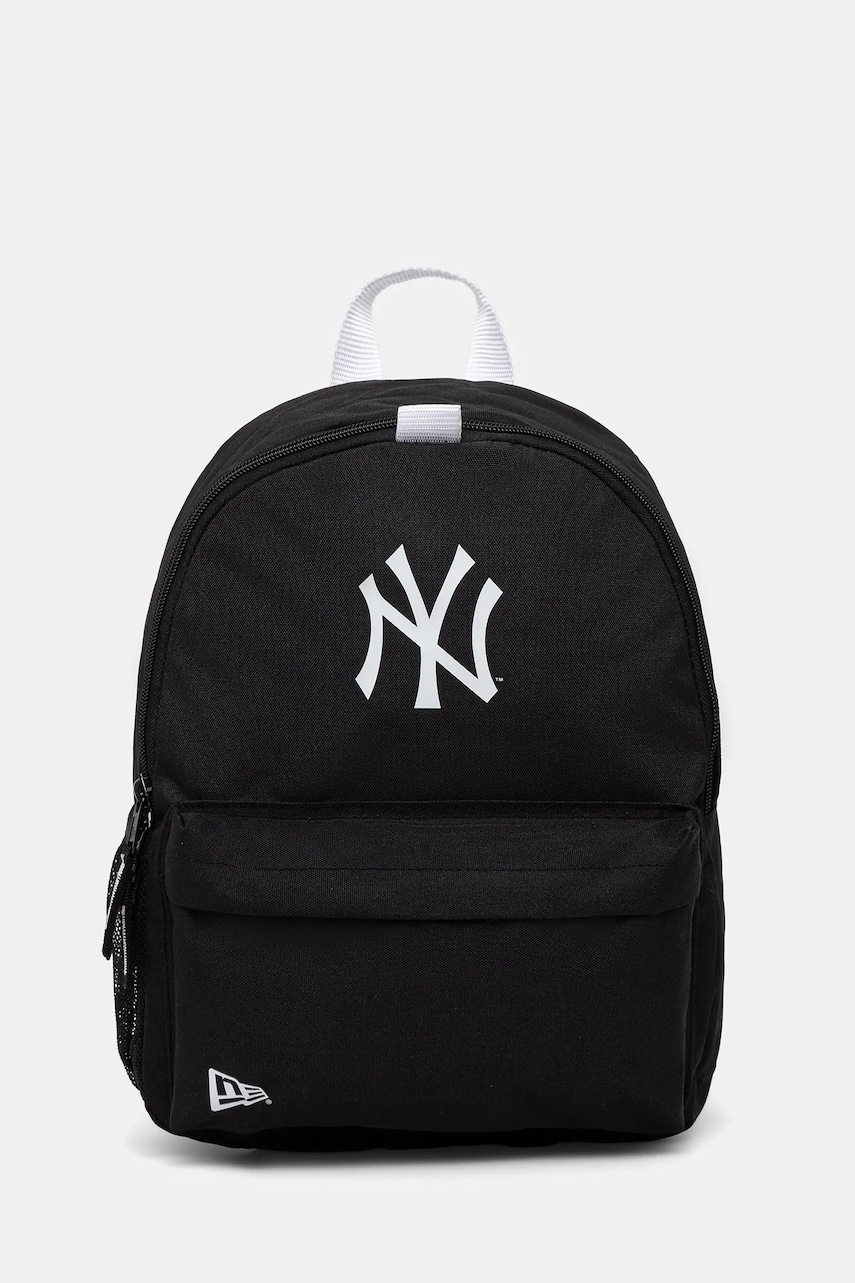 New Era rucsac culoarea negru, mic, neted, 60667092