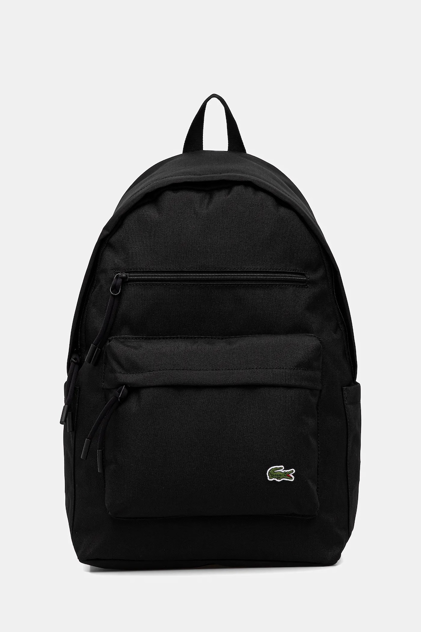 Lacoste rucsac culoarea negru, mare, uni, NU5180NE