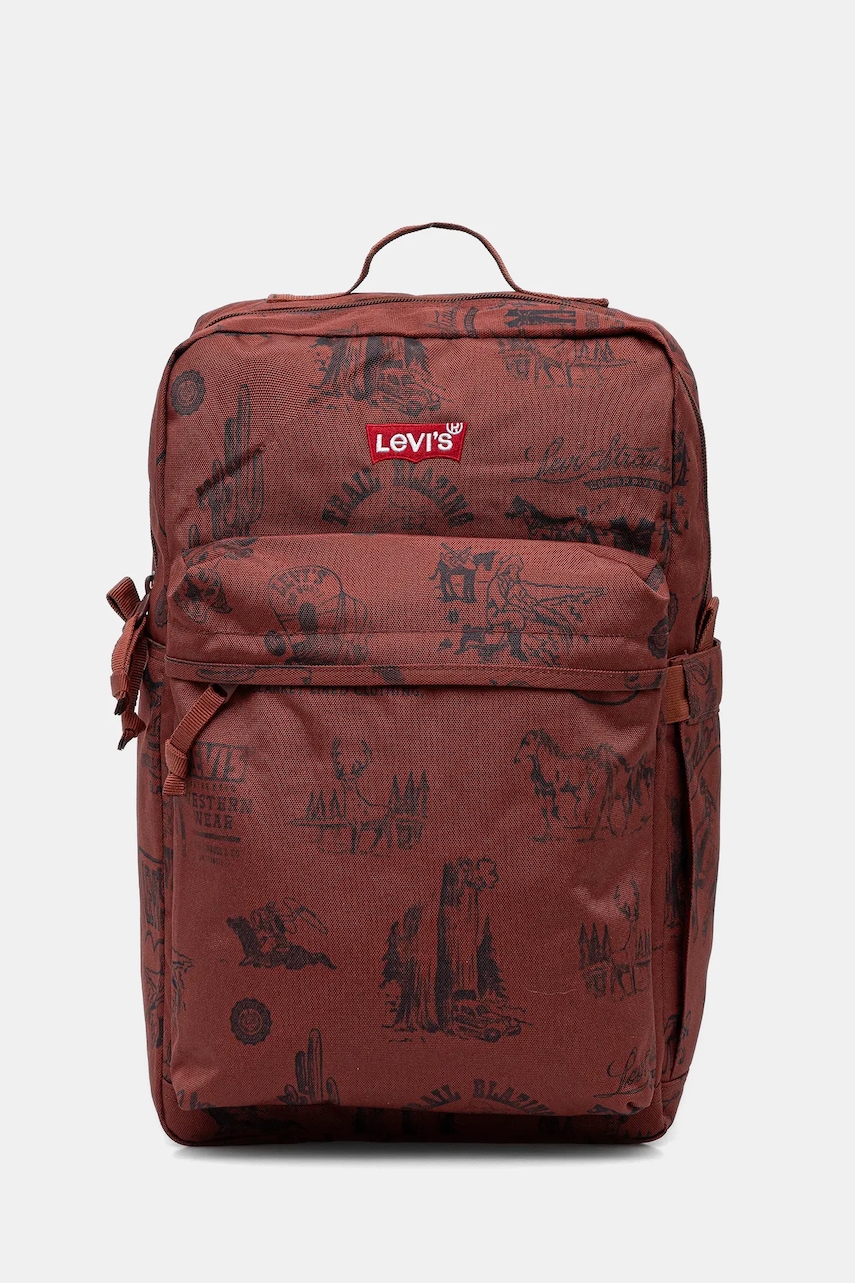 Levi\'s rucsac culoarea maro, mare, cu imprimeu, D5463 - 0 | YEO