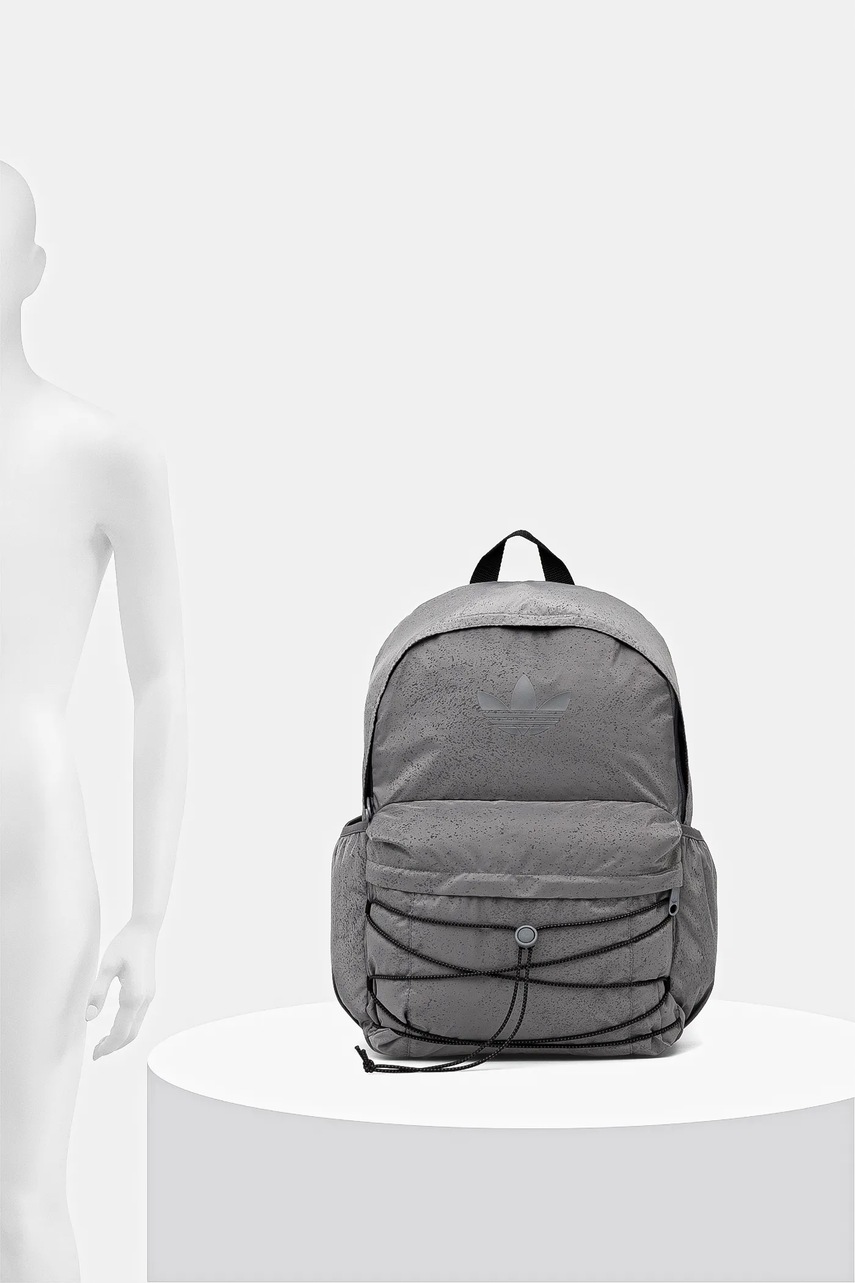 Σακίδιο πλάτης adidas Originals χρώμα: γκρι, JX3220 φωτογραφία