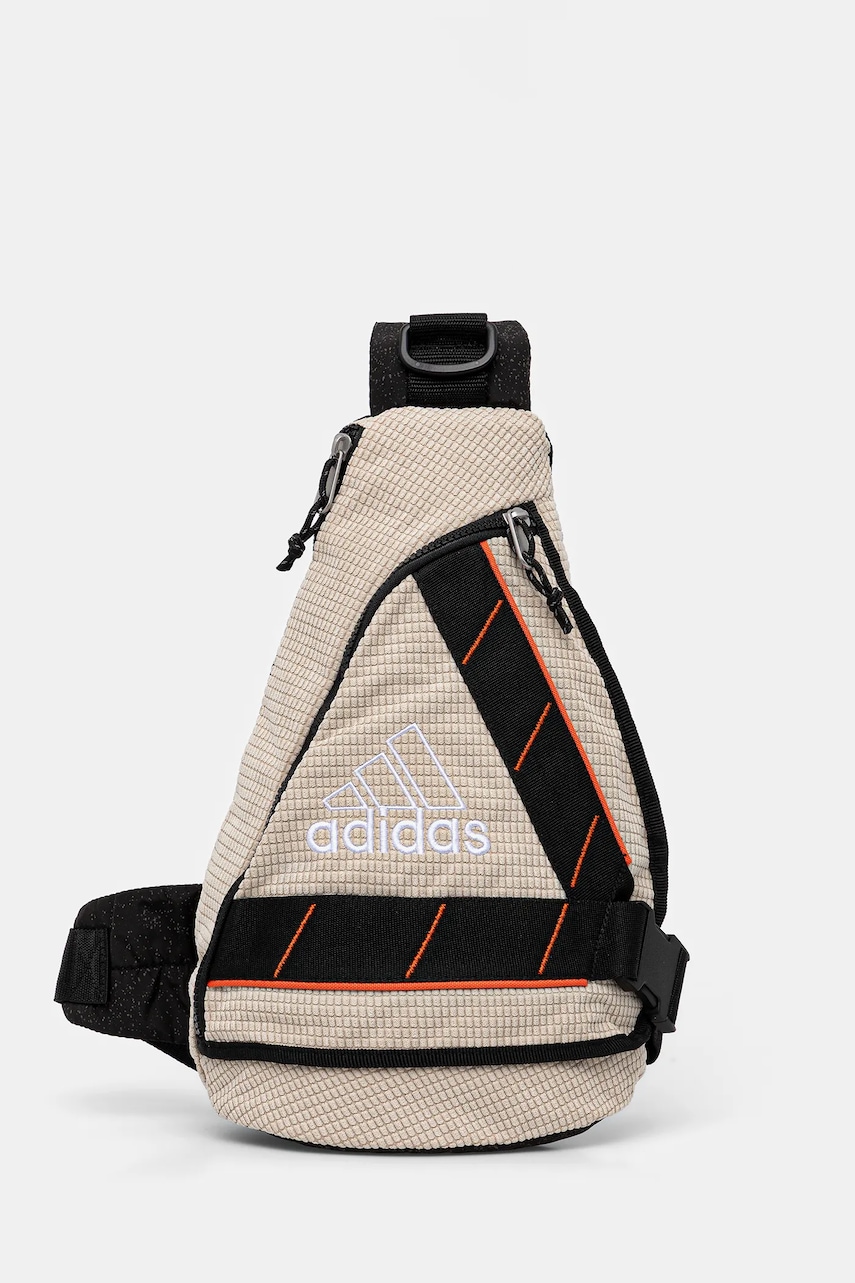 adidas Originals rucsac culoarea bej, mic, cu imprimeu, JY2553