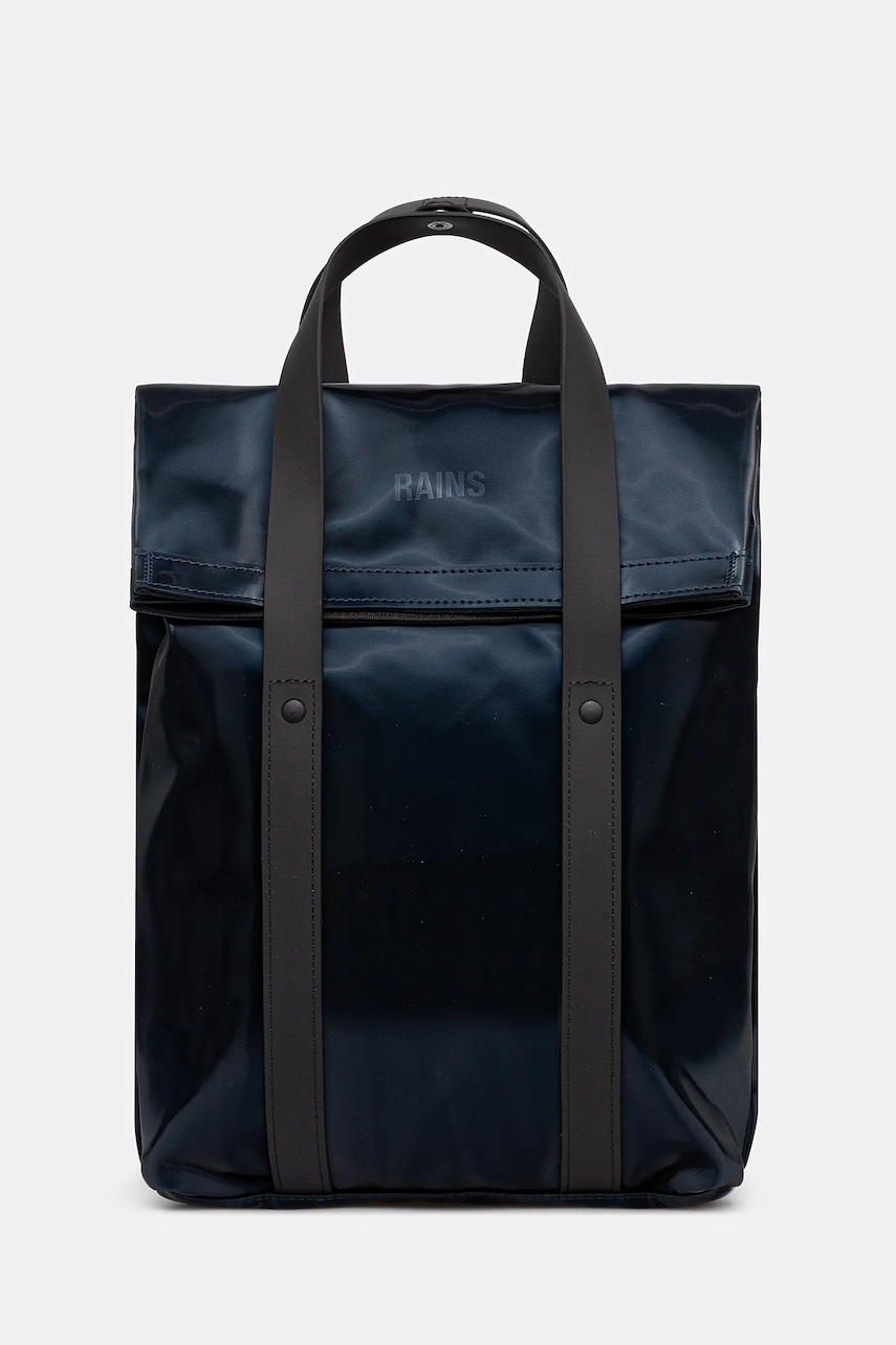 Rains rucsac 12780 2 Way Tote Backpack Mini culoarea bleumarin, mare, uni, 12780