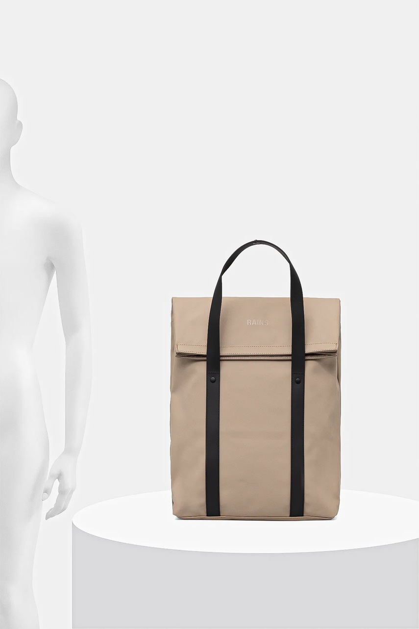 Σακίδιο πλάτης Rains 12940 2 Way Tote Backpack χρώμα: μπεζ, 12940 φωτογραφία