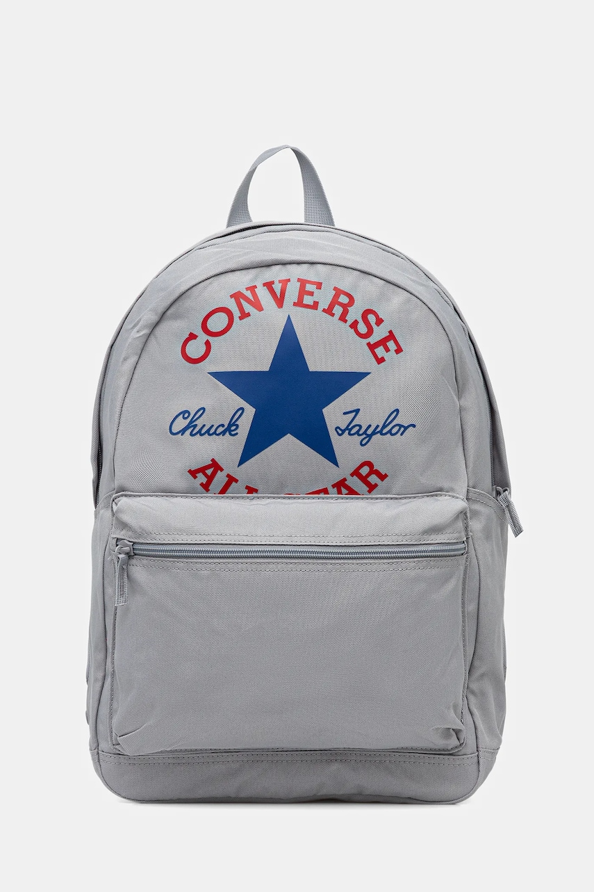 Converse rucsac culoarea gri, mare, cu imprimeu, MA5663