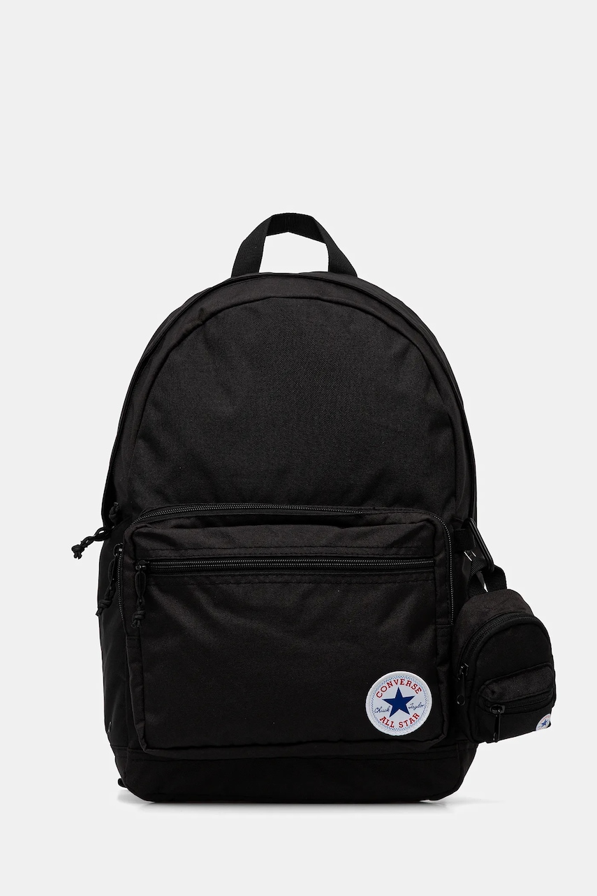 Converse rucsac culoarea negru, mare, uni, MA5665