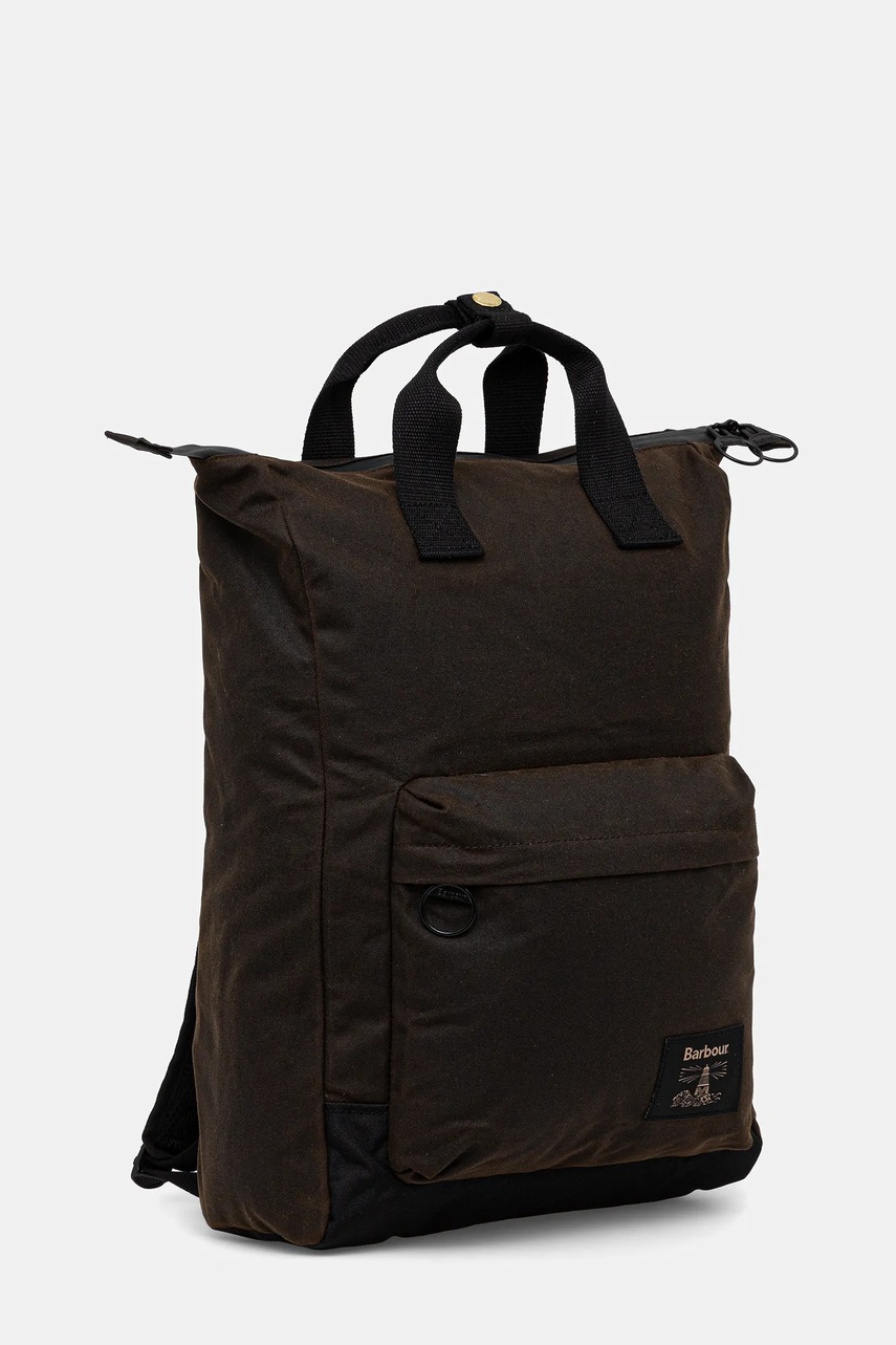 Рюкзак Barbour Field Wax цвет зелёный большой однотонный UBA0714