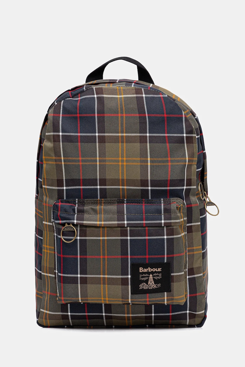 Barbour rucsac culoarea verde, mare, cu imprimeu, UBA0754