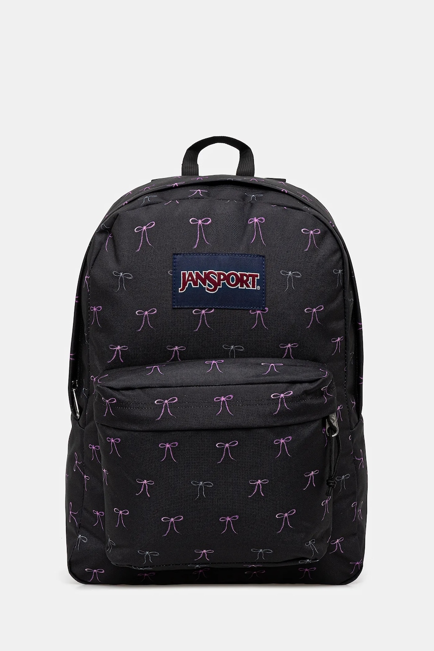 Jansport rucsac culoarea negru, mare, cu model, EK0A5BAG0W2
