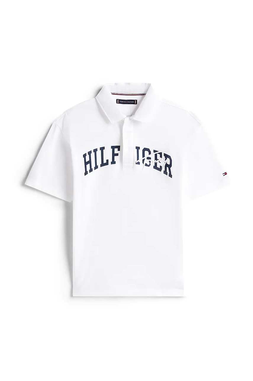 Поло Tommy Hilfiger цвет белый KB0KB09717 Поло Tommy Hilfiger цвет белый KB0KB09717