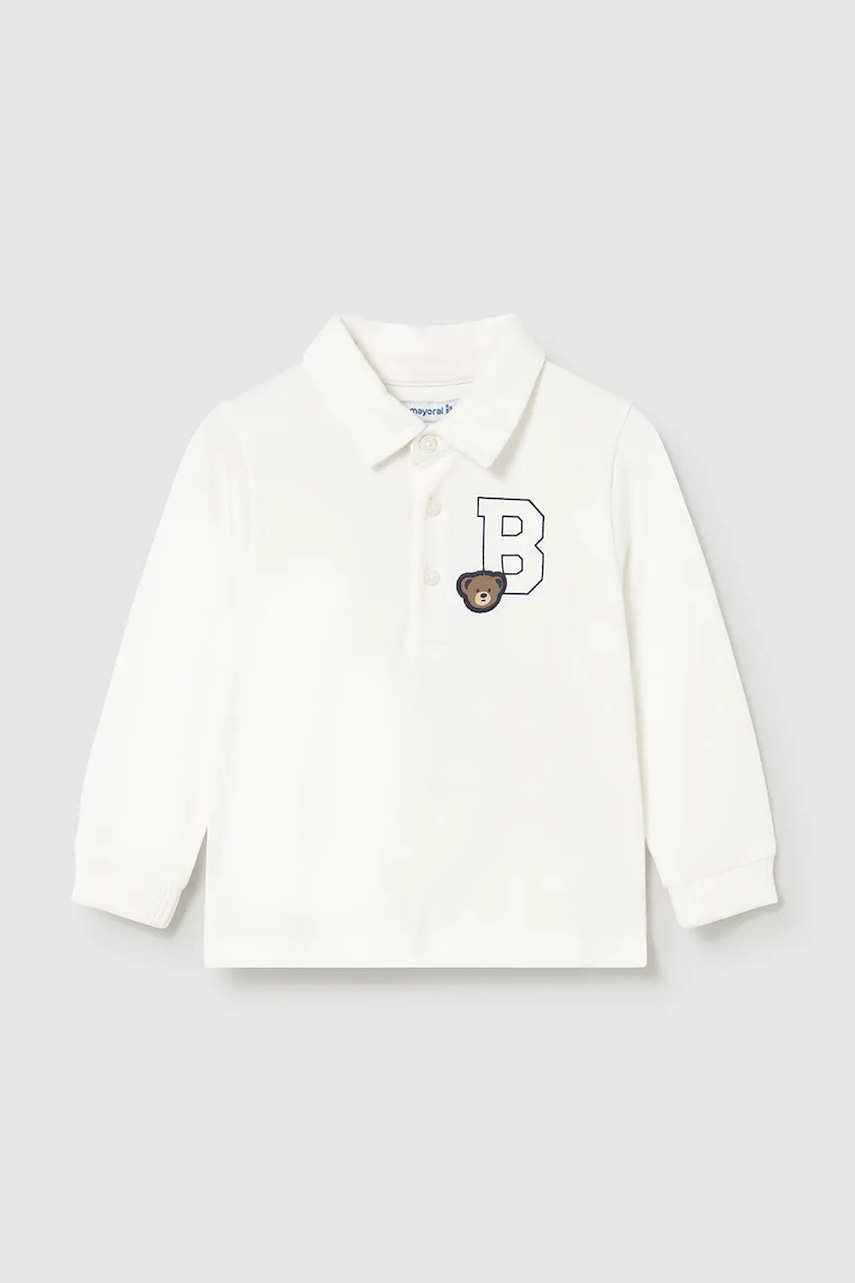 Levně Polo tričko Mayoral bílá barva, 2101