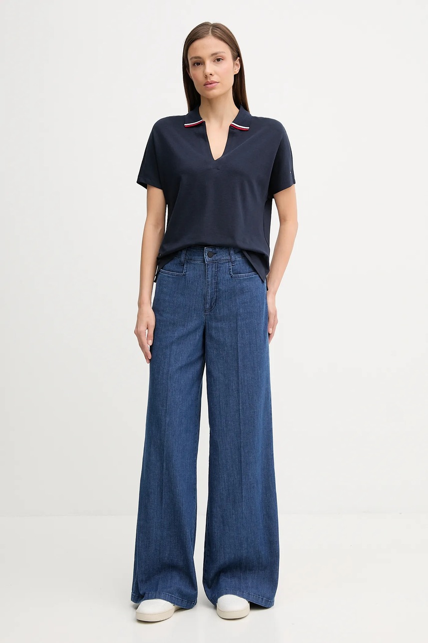 Поло Tommy Hilfiger цвет синий WW0WW46512