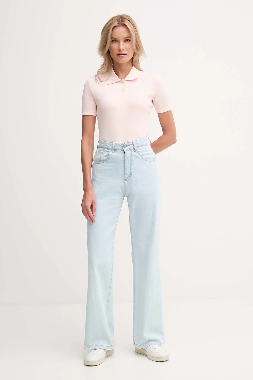 Поло Calvin Klein Jeans цвет розовый LV047C907G