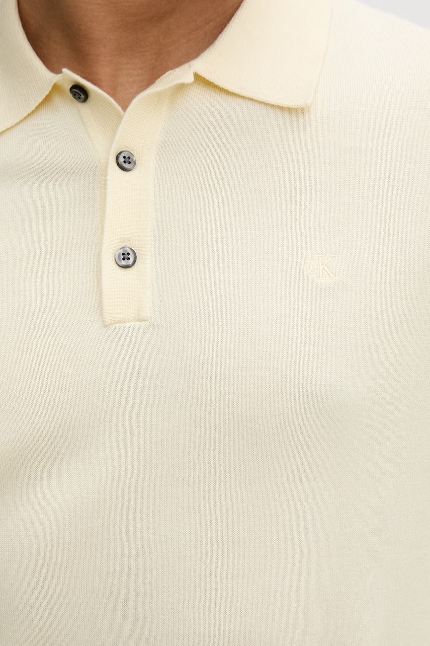 Calvin Klein Úpletové polo tričko pánske bavlnené