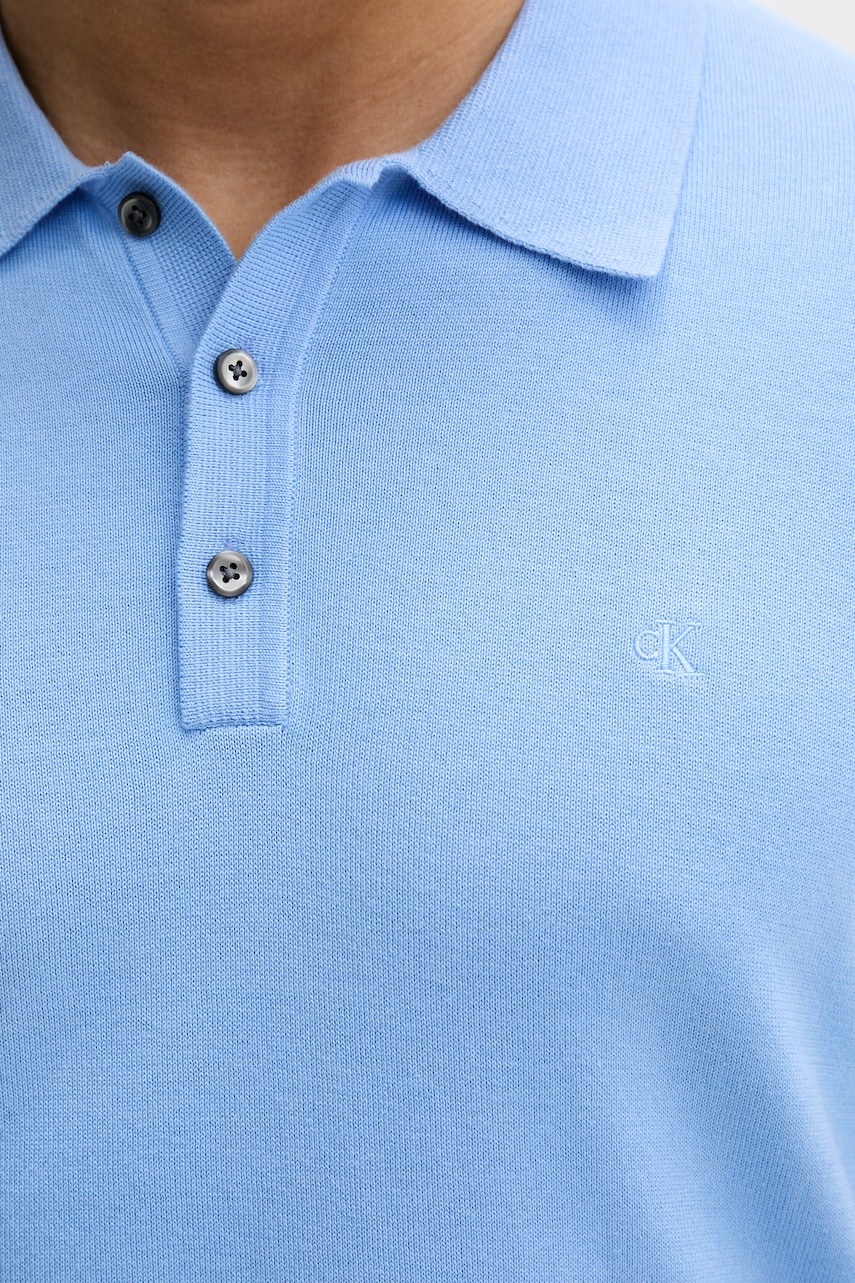 Calvin Klein úpletové polo tričko pánske bavlnené