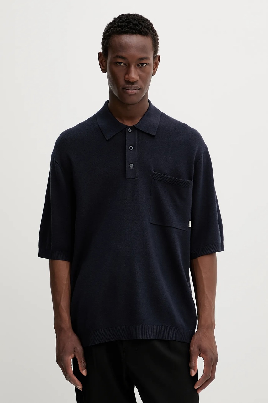 Levně Polo tričko Calvin Klein pánské, tmavomodrá barva, LV04LC331G
