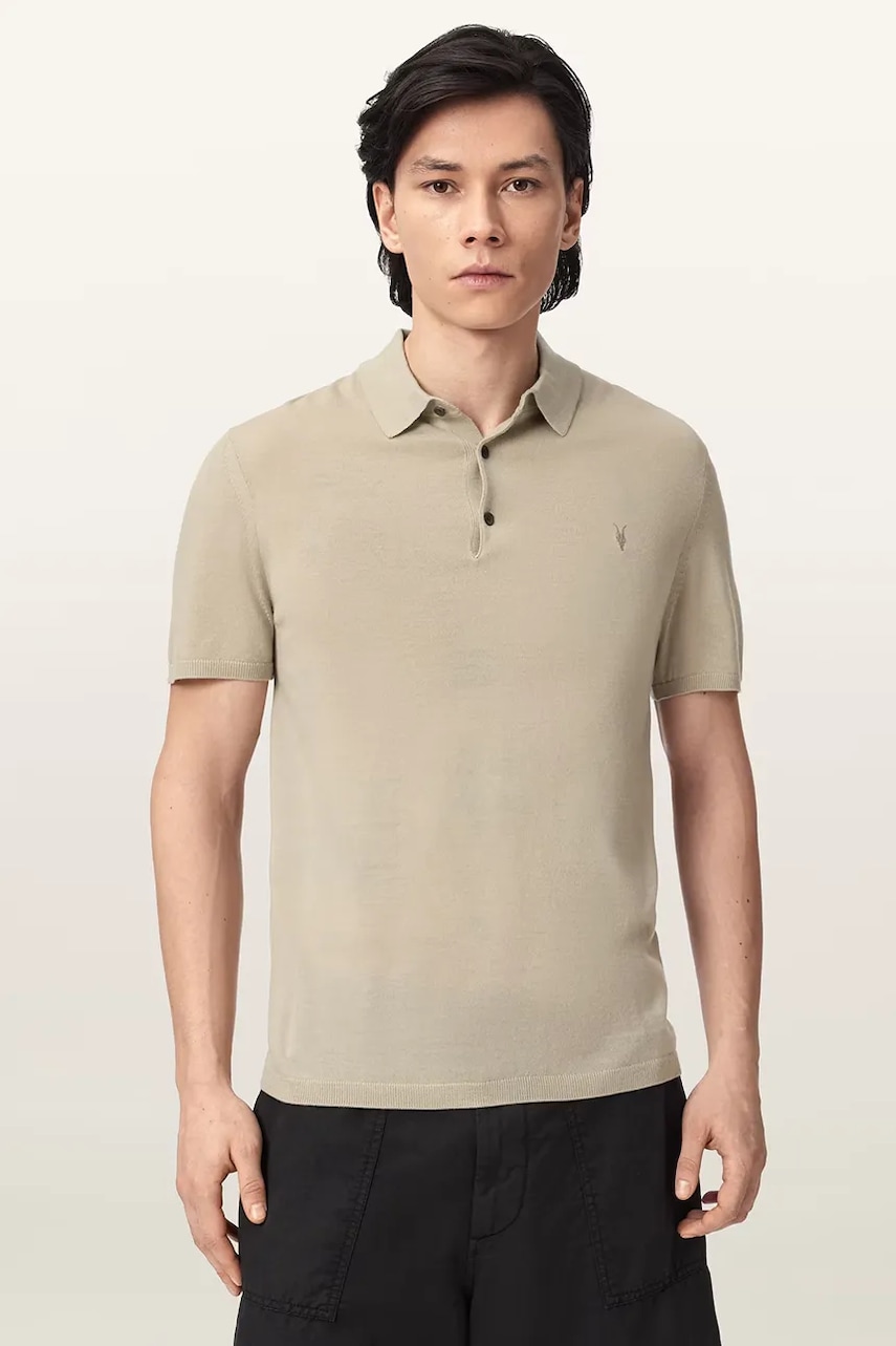 AllSaints πόλο ανδρικό μάλλινο MODE