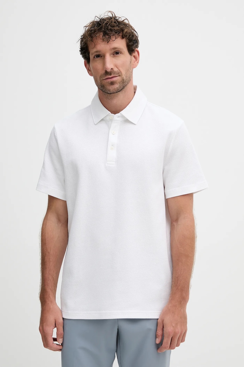 Michael Kors tricou polo culoarea alb, uni, CT552LFHSA