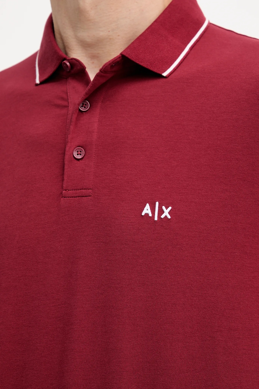 Armani Exchange polo tričko pánske s bavlnou