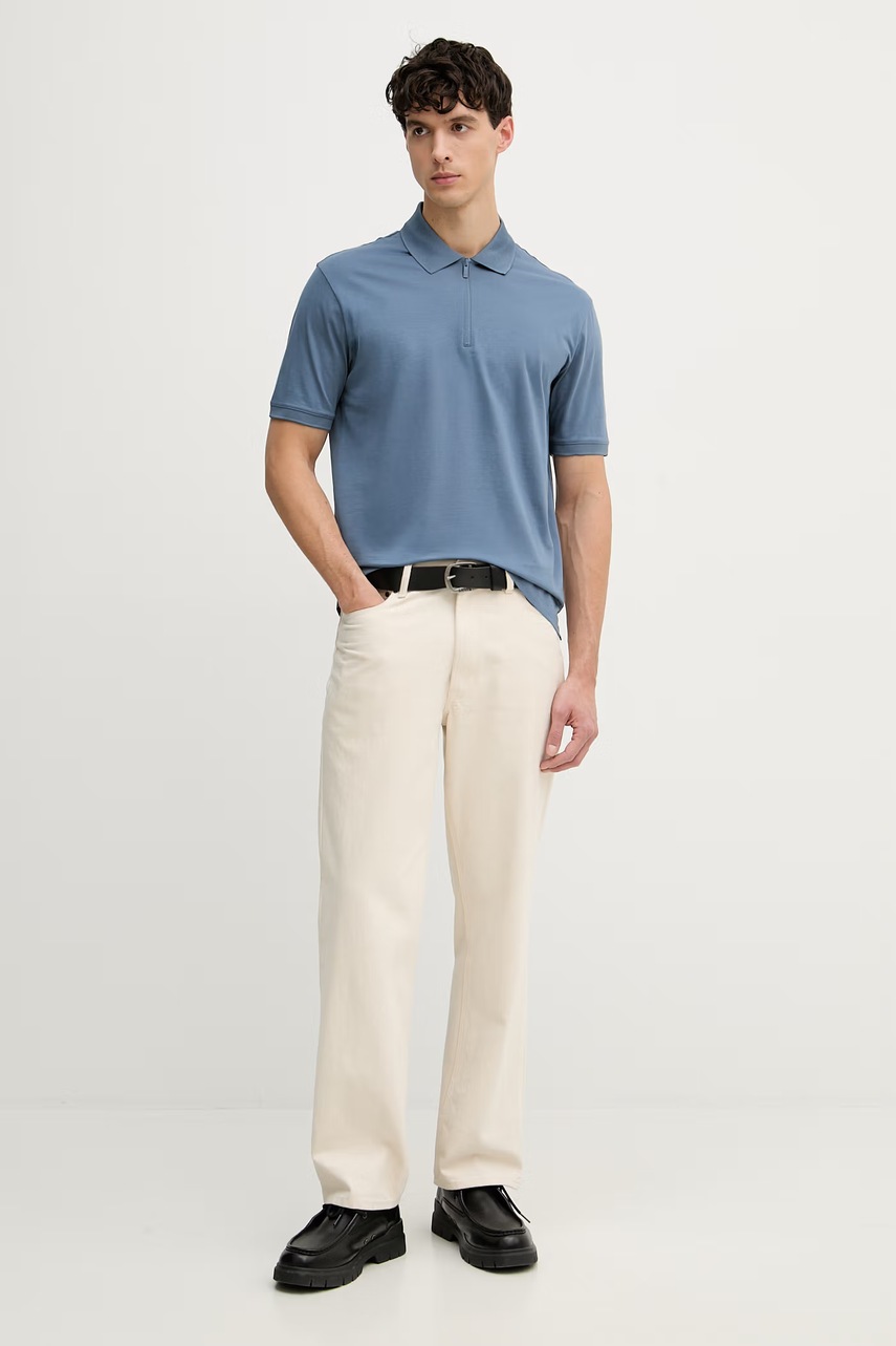 Armani Exchange polo tričko pánske bavlnené