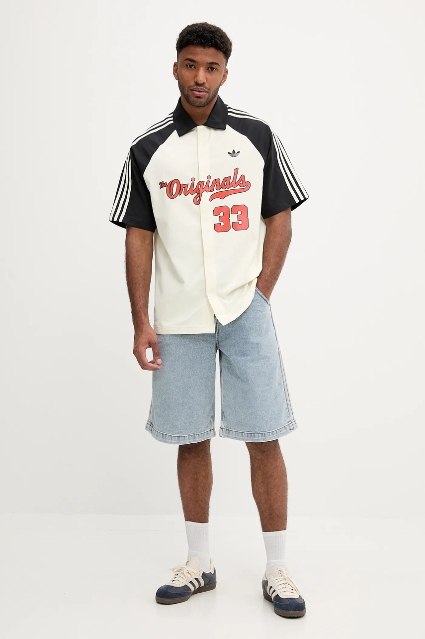 Рубашка adidas Originals Winter Shooter цвет бежевый relaxed JM0514