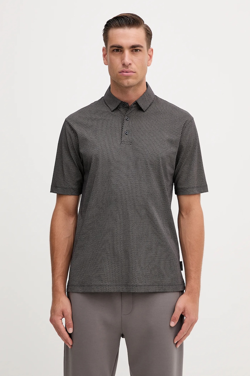 Levně Bavlněné polo tričko Armani Exchange pánské, tmavomodrá barva, XM000735 AF10356