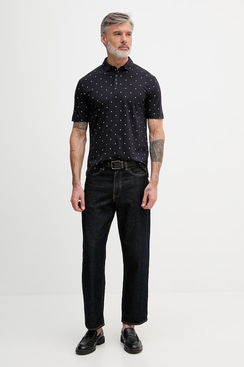 Armani Exchange polo tričko pánske bavlnené