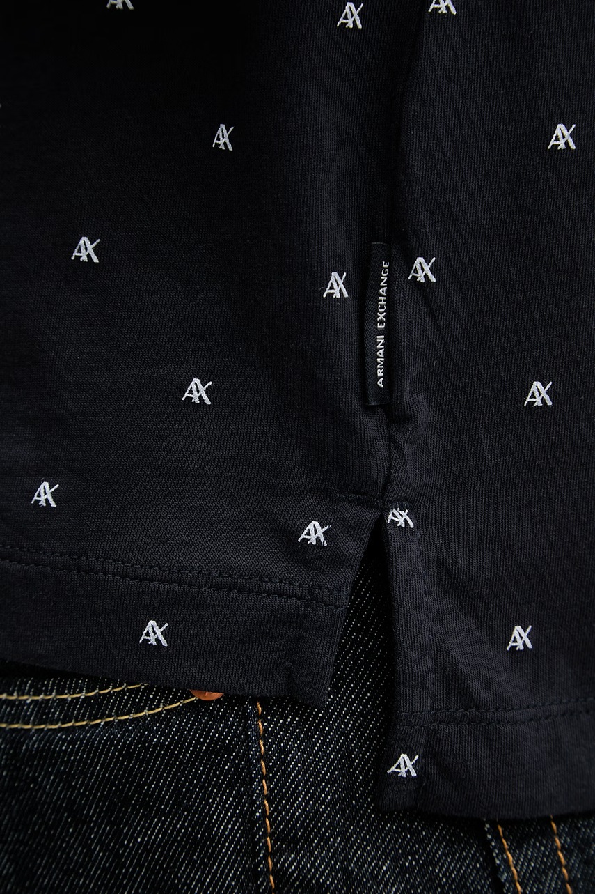 Armani Exchange polo tričko pánske bavlnené