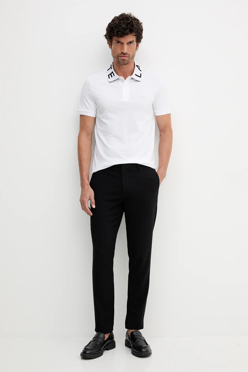 Поло Lacoste цвет белый однотонное PH9538