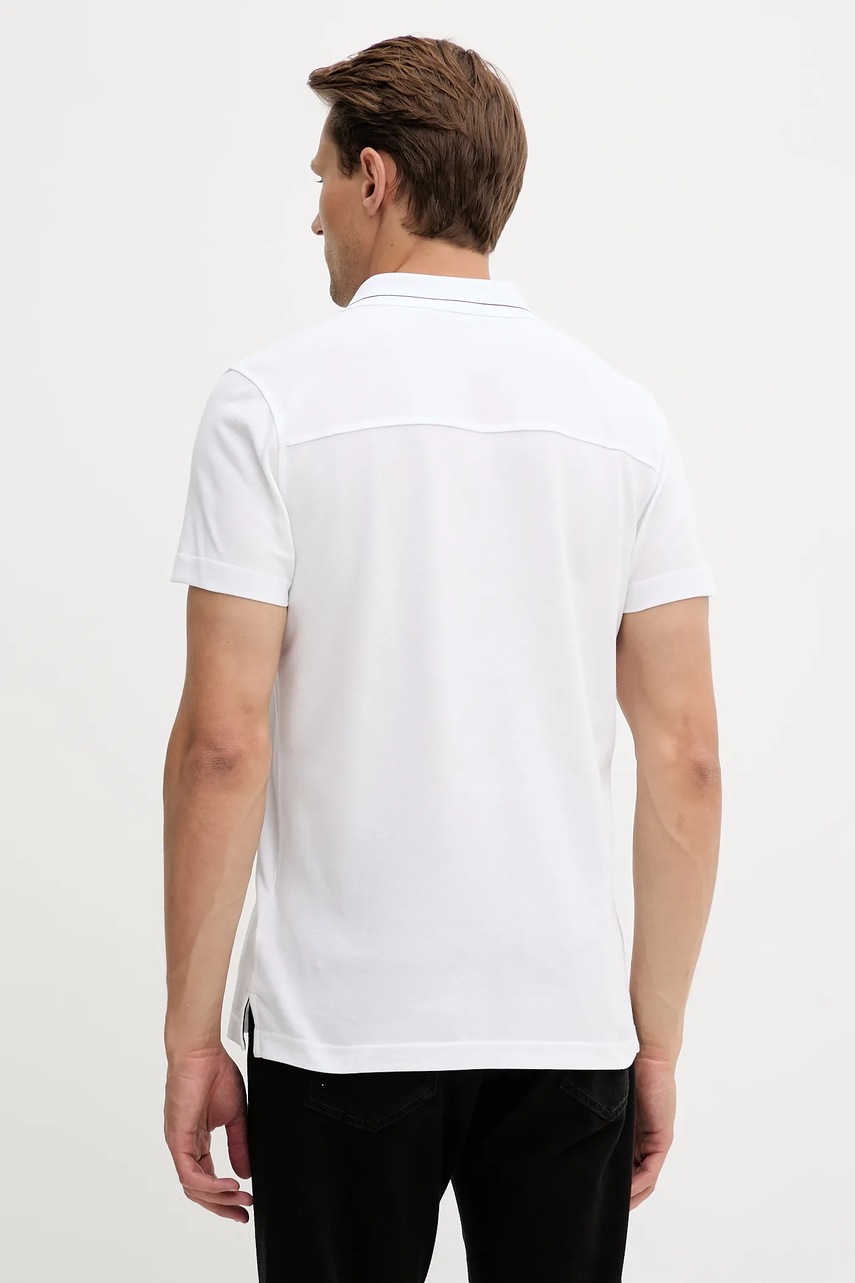Trussardi pamut póló fehér, sima, G5018000026N termék 2. képe