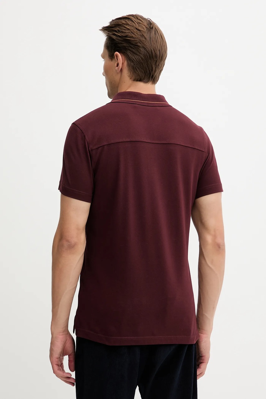 Trussardi pamut póló bordó, sima, G5018000026N termék 2. képe