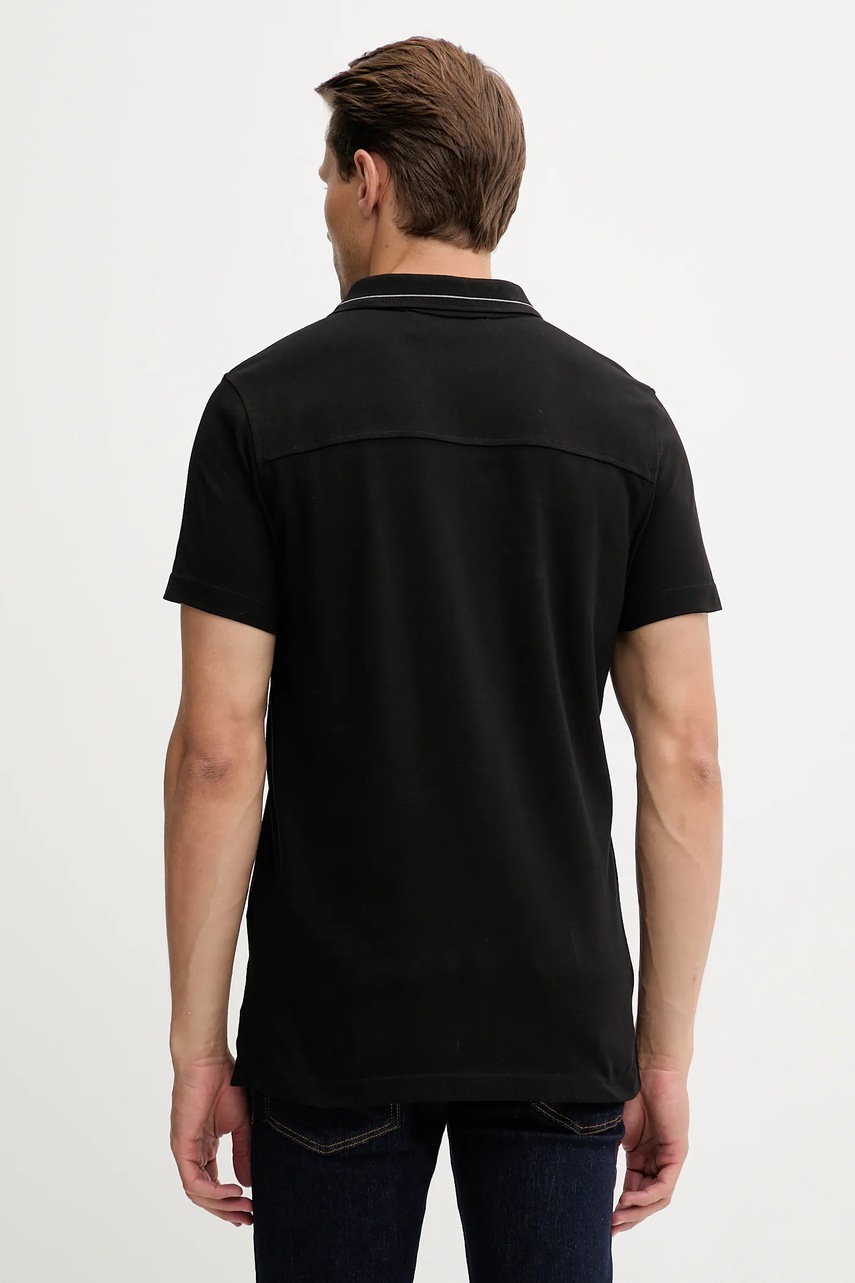 Trussardi pamut póló fekete, sima, G5018000026N termék 2. képe