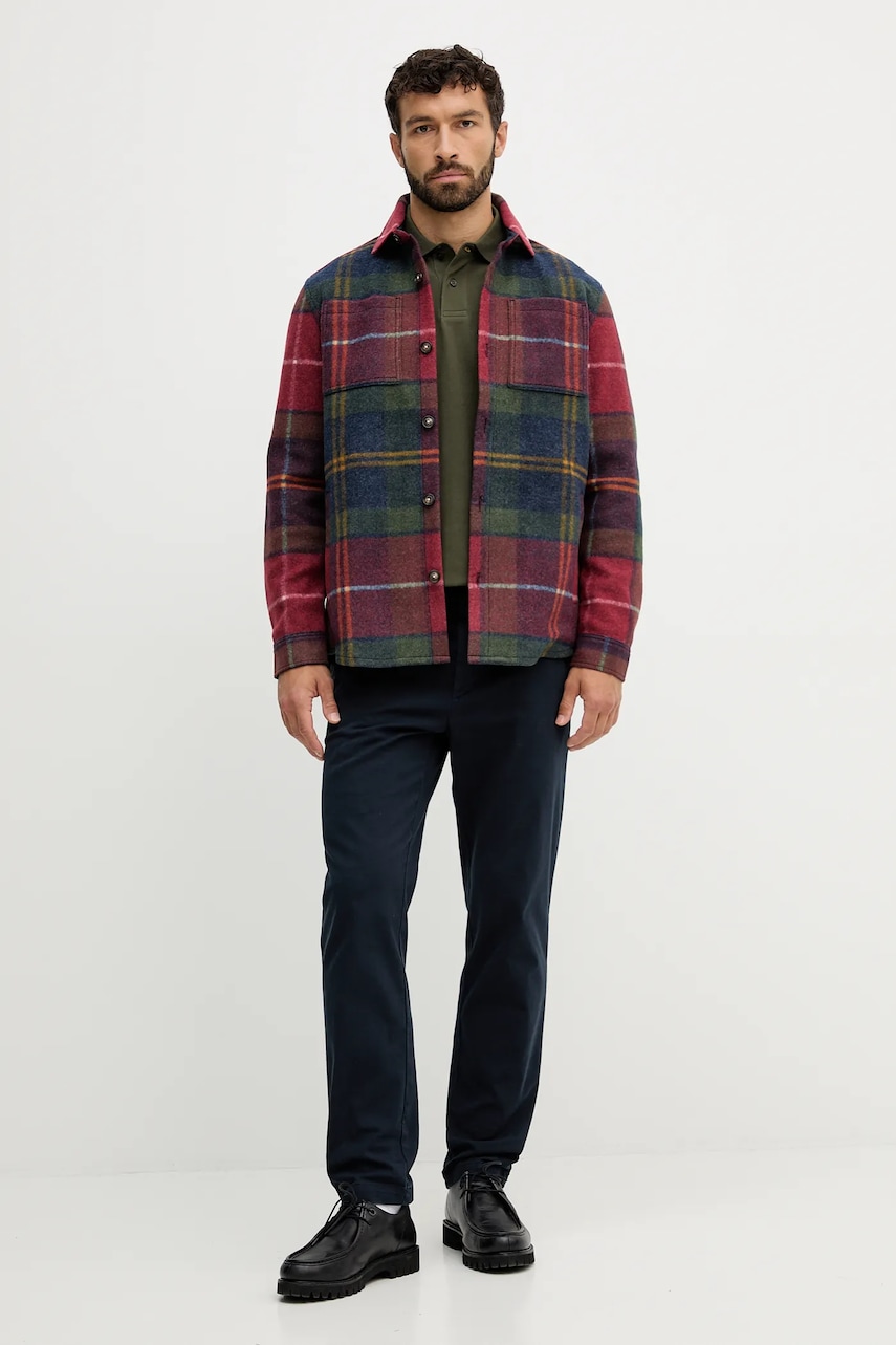 Хлопковое поло Barbour цвет зелёный с аппликацией MML1499 Хлопковое поло Barbour цвет зелёный с аппликацией MML1499