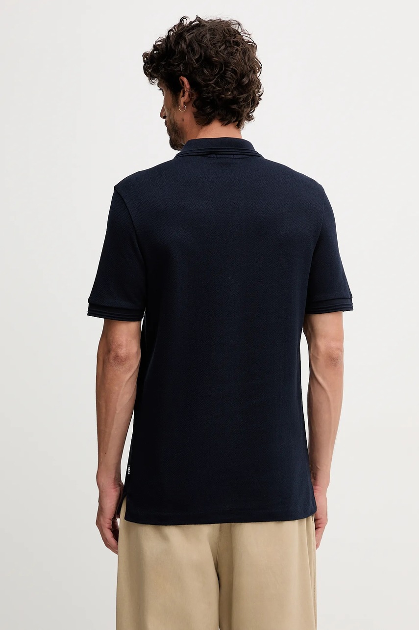 Πόλο BOSS χρώμα: ναυτικό μπλε, 50549593 φωτογραφία