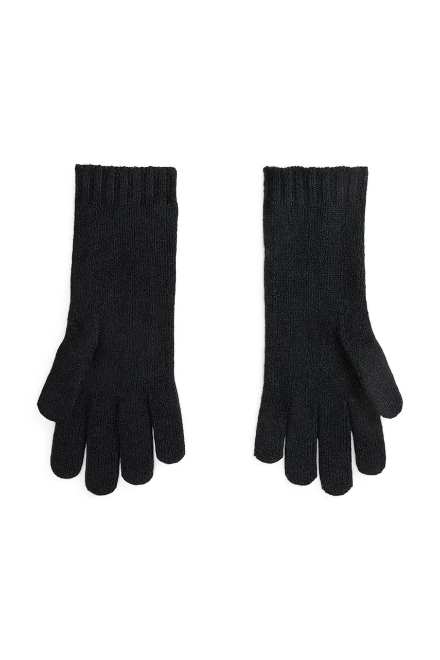 Шерстяные перчатки Polo Ralph Lauren цвет чёрный 455981440